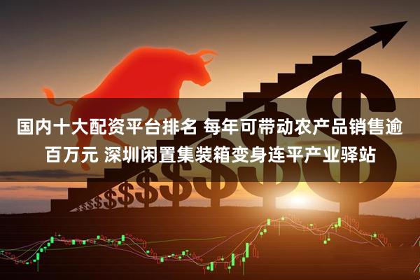 国内十大配资平台排名 每年可带动农产品销售逾百万元 深圳闲置集装箱变身连平产业驿站